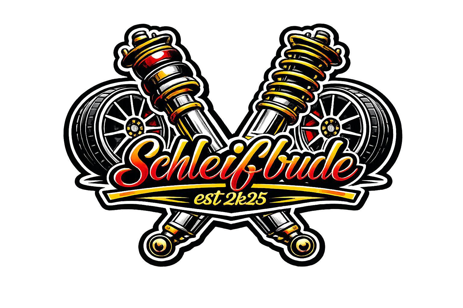 Auto-Aufkleber: Motiv "Schleifbude v2" | Heckscheibe