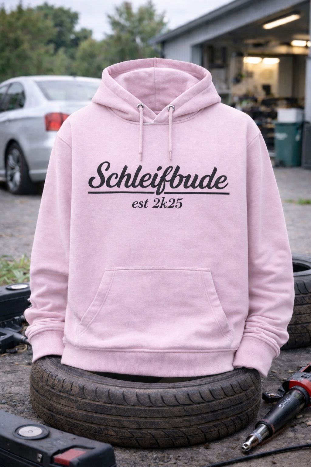 Hoodie: Motiv "Schleifbude" (Farbe) | Unisex, verschiedene Farben