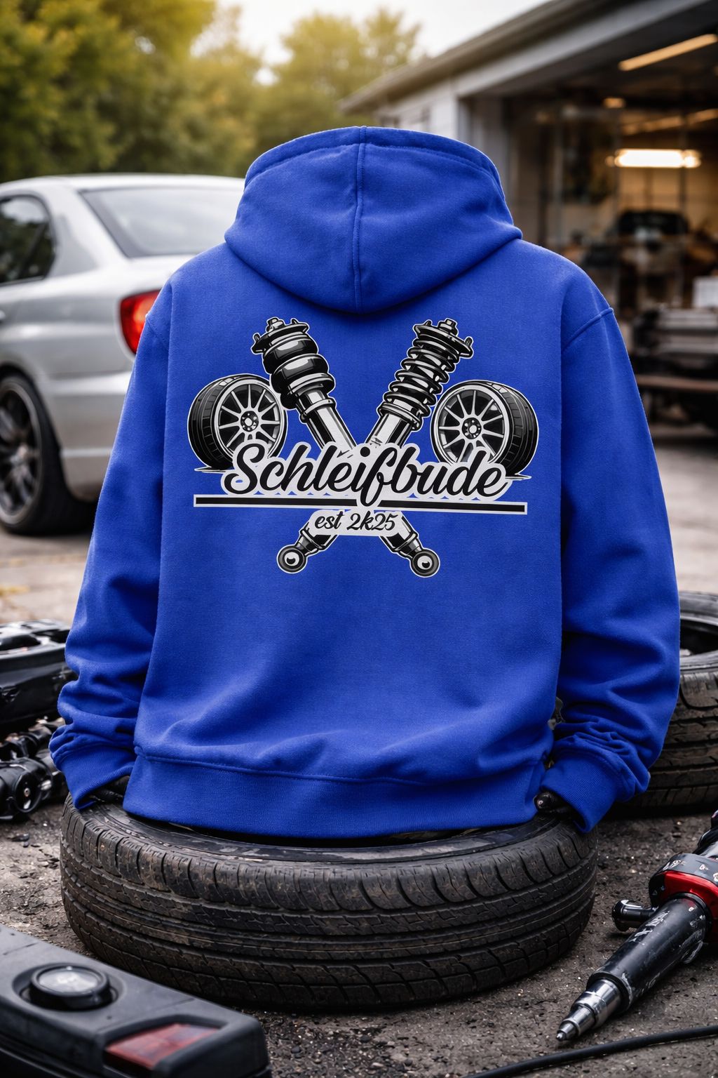 Hoodie: Motiv "Schleifbude" (Farbe) | Unisex, verschiedene Farben