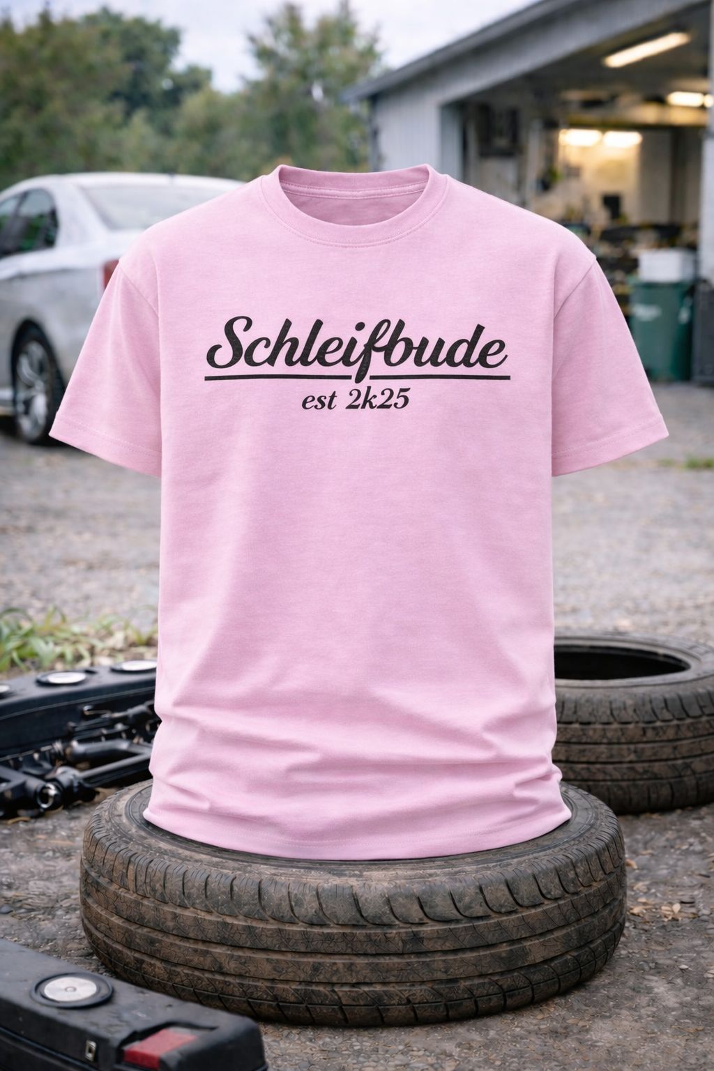 T-Shirt: Motiv "Schleifbude" (Farbe) | Unisex, verschiedene Farben