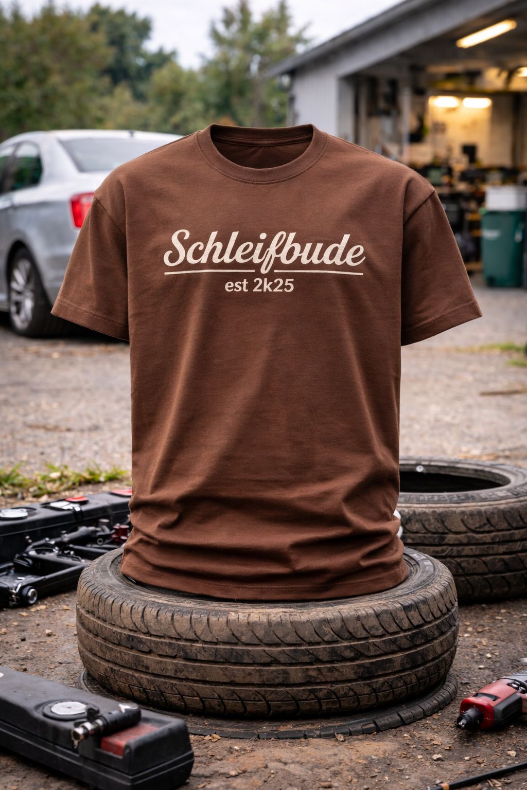 T-Shirt: Motiv "Schleifbude" (Farbe) | Unisex, verschiedene Farben