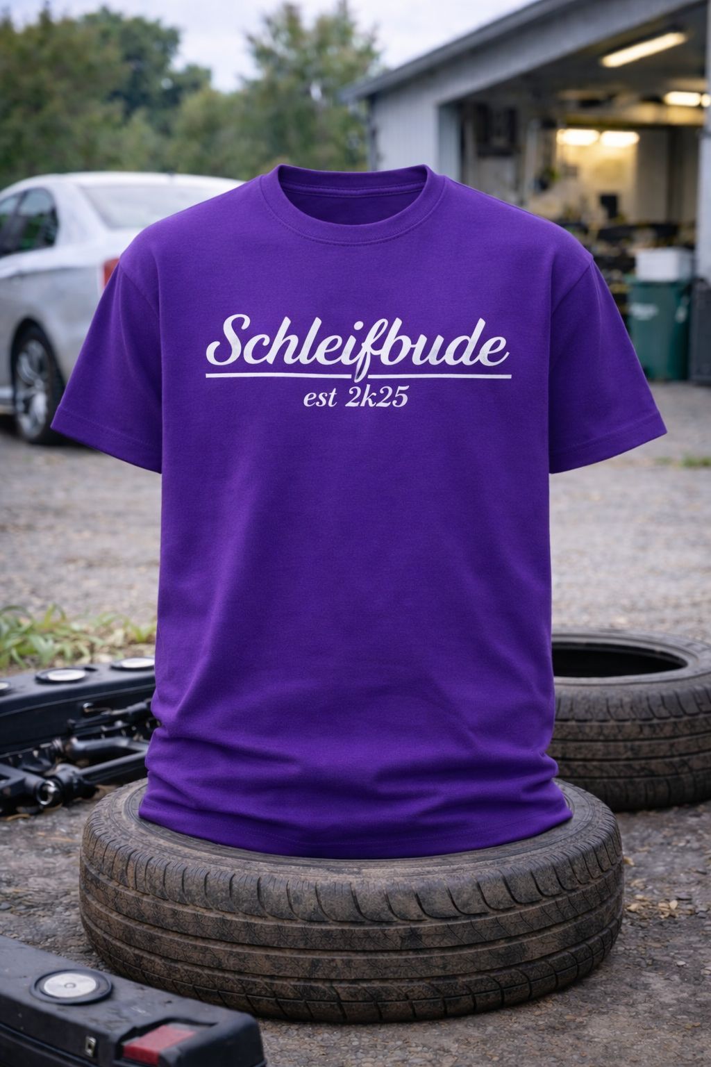 T-Shirt: Motiv "Schleifbude" (Farbe) | Unisex, verschiedene Farben