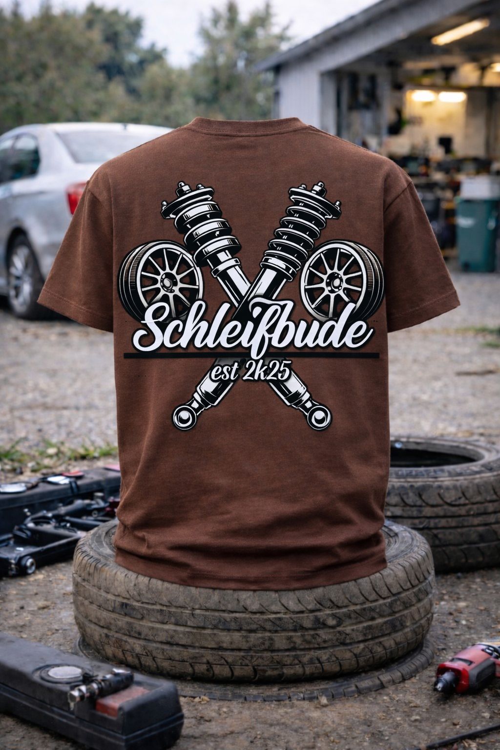 T-Shirt: Motiv "Schleifbude" (Farbe) | Unisex, verschiedene Farben