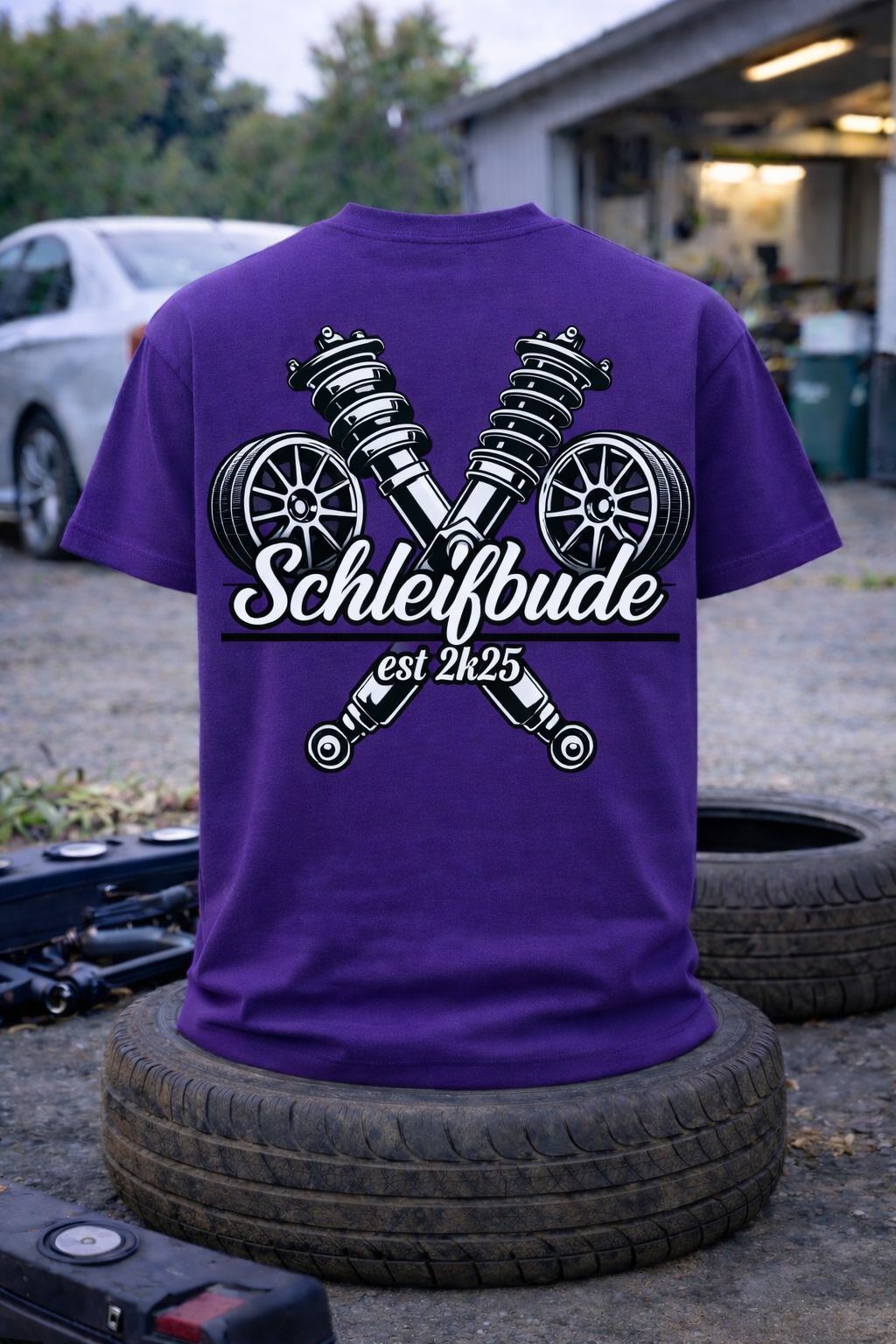 T-Shirt: Motiv "Schleifbude" (Farbe) | Unisex, verschiedene Farben