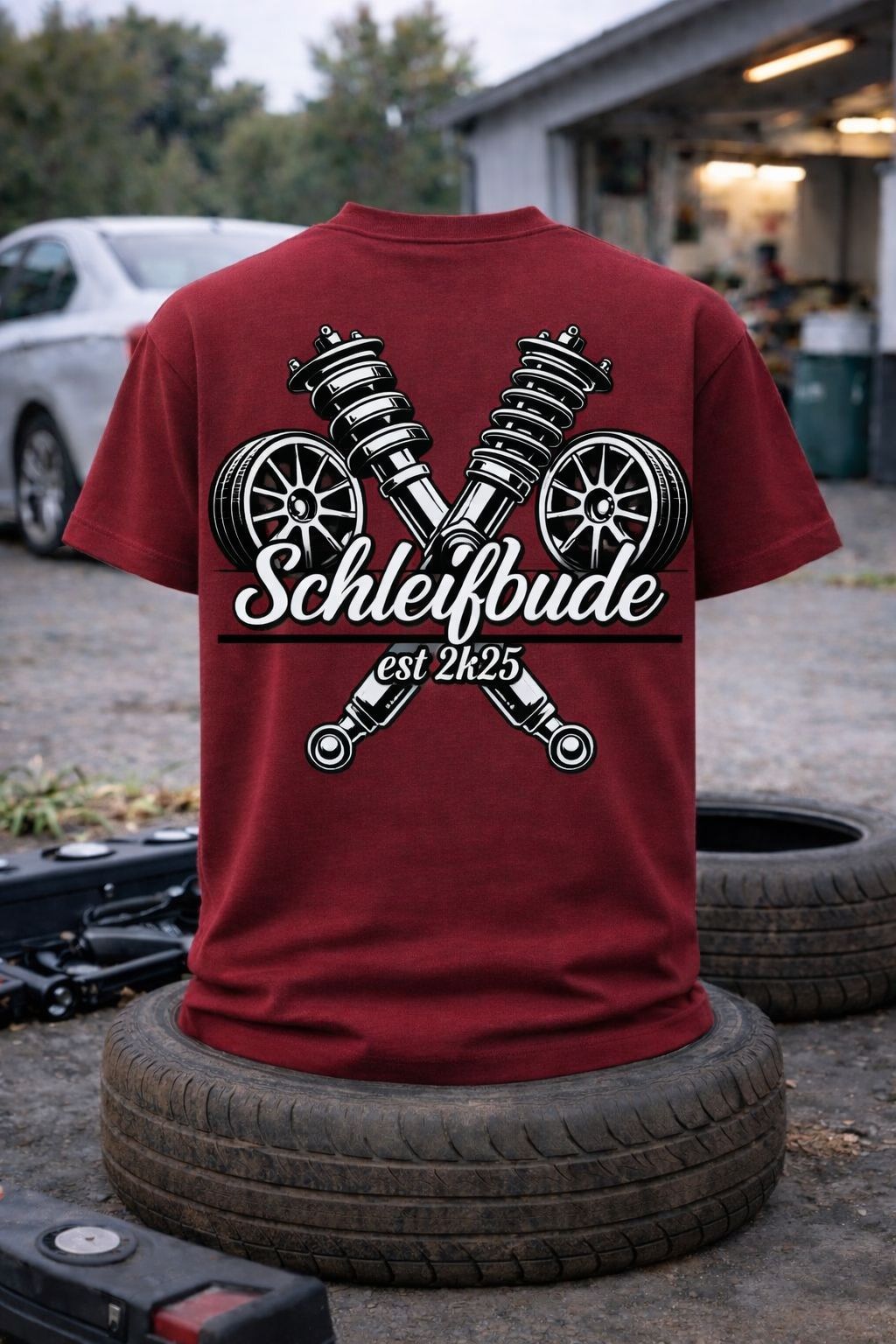 T-Shirt: Motiv "Schleifbude" (Farbe) | Unisex, verschiedene Farben
