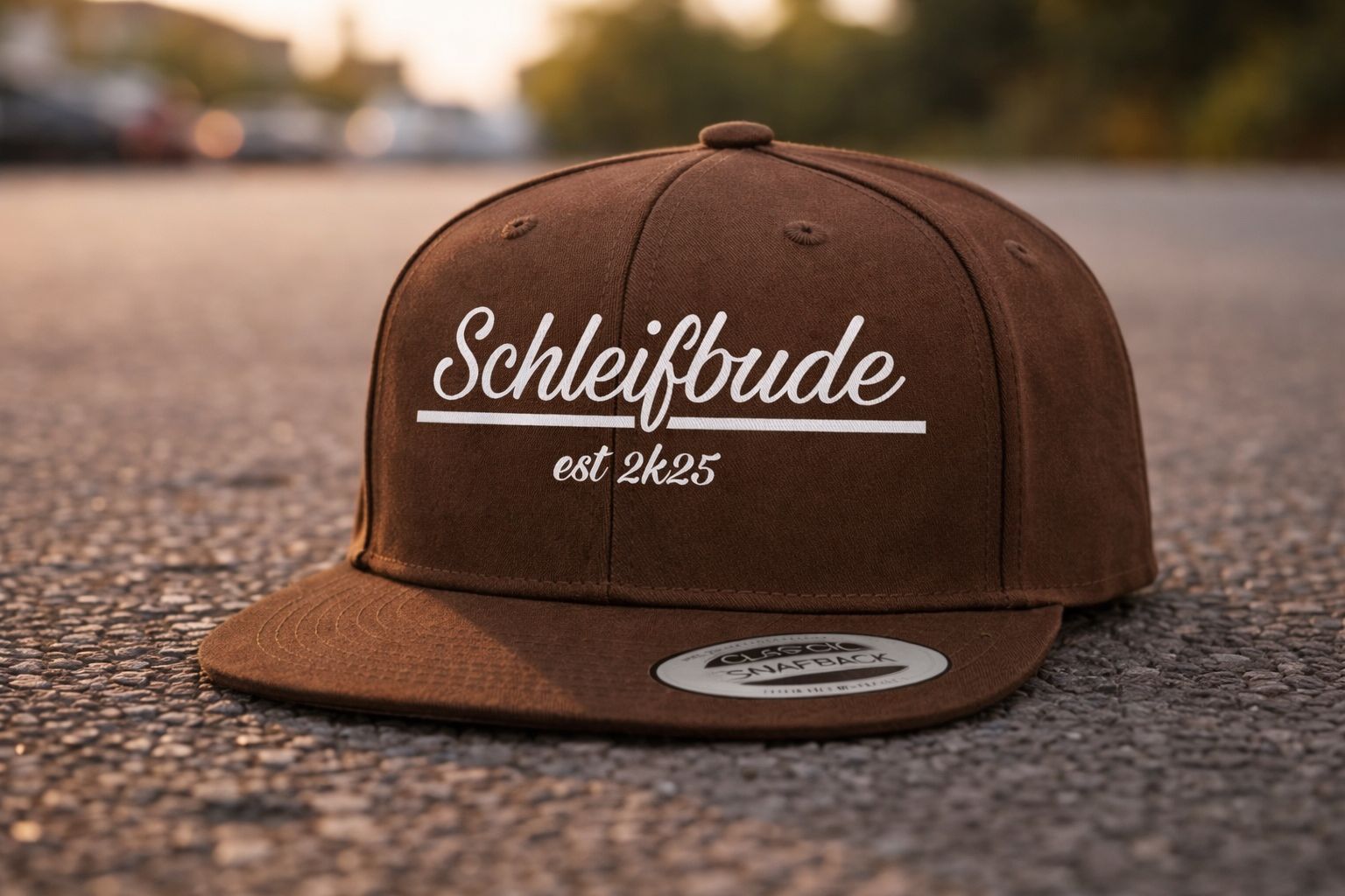 Baseballcap: Motiv "Schleifbude v1" (Farbe) | Unisex, verschiedene Farben