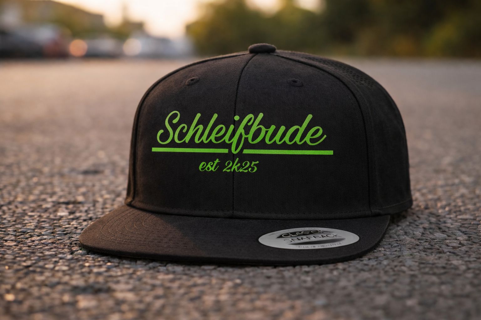 Baseballcap: Motiv "Schleifbude v1" | Unisex, verschiedene Farben