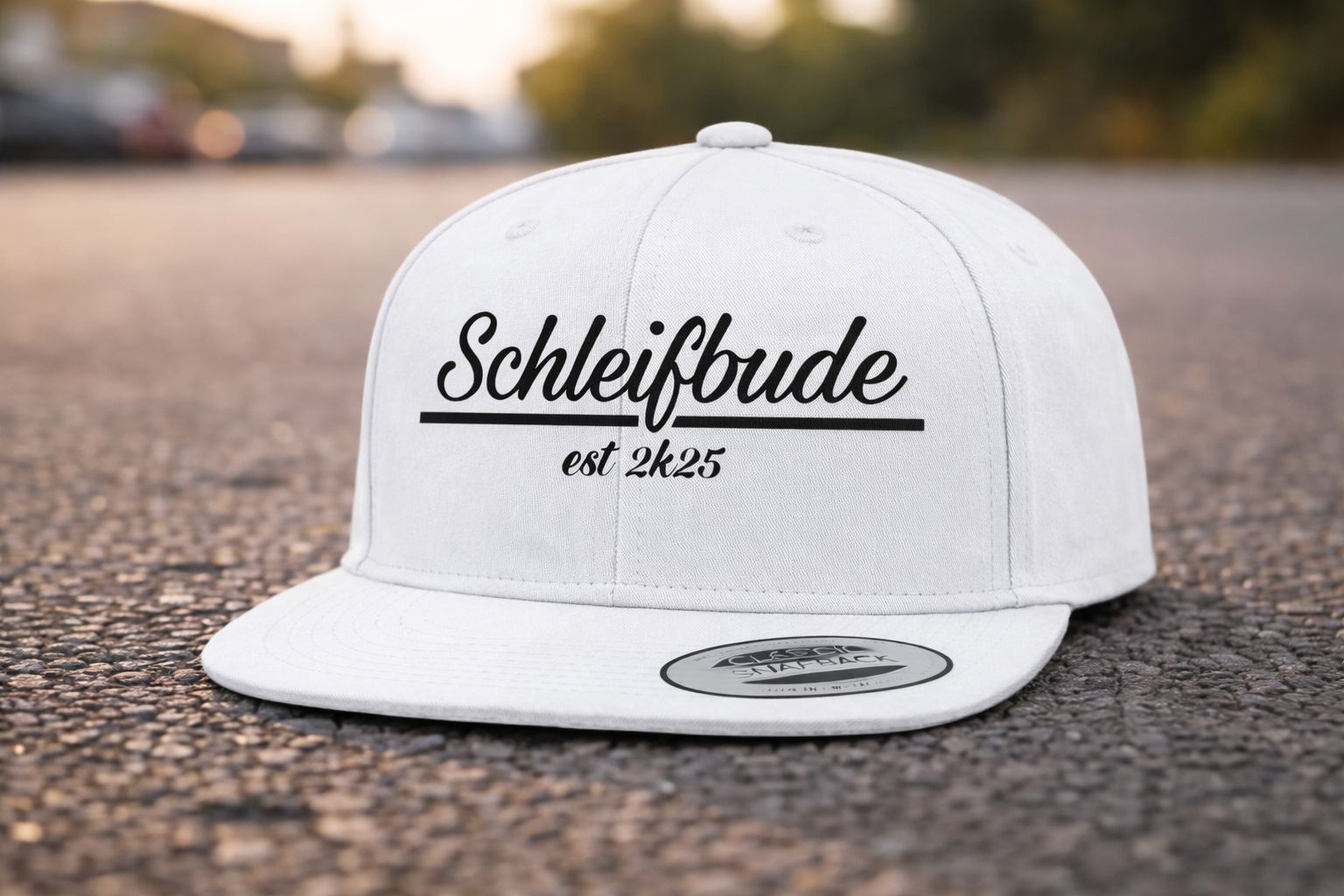 Baseballcap: Motiv "Schleifbude v1" (Farbe) | Unisex, verschiedene Farben